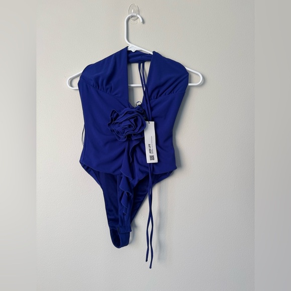 Zara Rose Bodysuit blue, Size S, new with tag - Picture 3 of 11